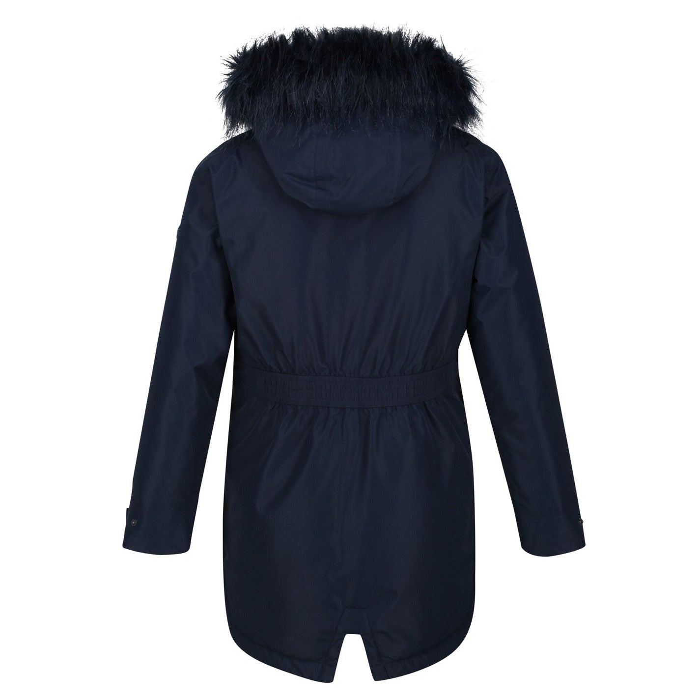 Regatta Kids Faux Fur Trim Parka Jacket - Blue Winter Coat For Children 5-6 Years