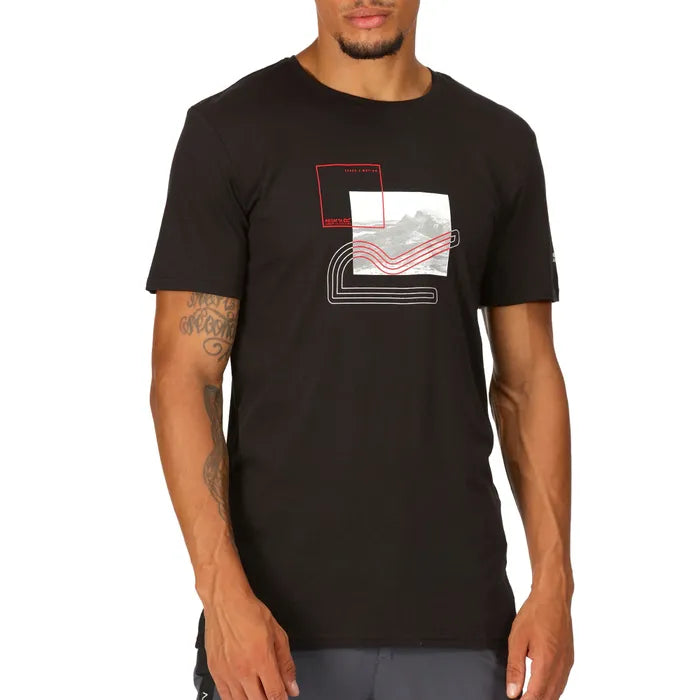 Regatta Mens Breezed III Graphic Print T Shirt