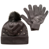 Dare2b Womens Crystal Clear Fleece Lined Hat and Gloves Set