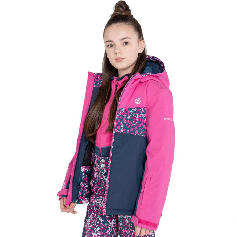Dare2b Humour Girls Kids Winter School Quilted Waterproof Ski Jacket