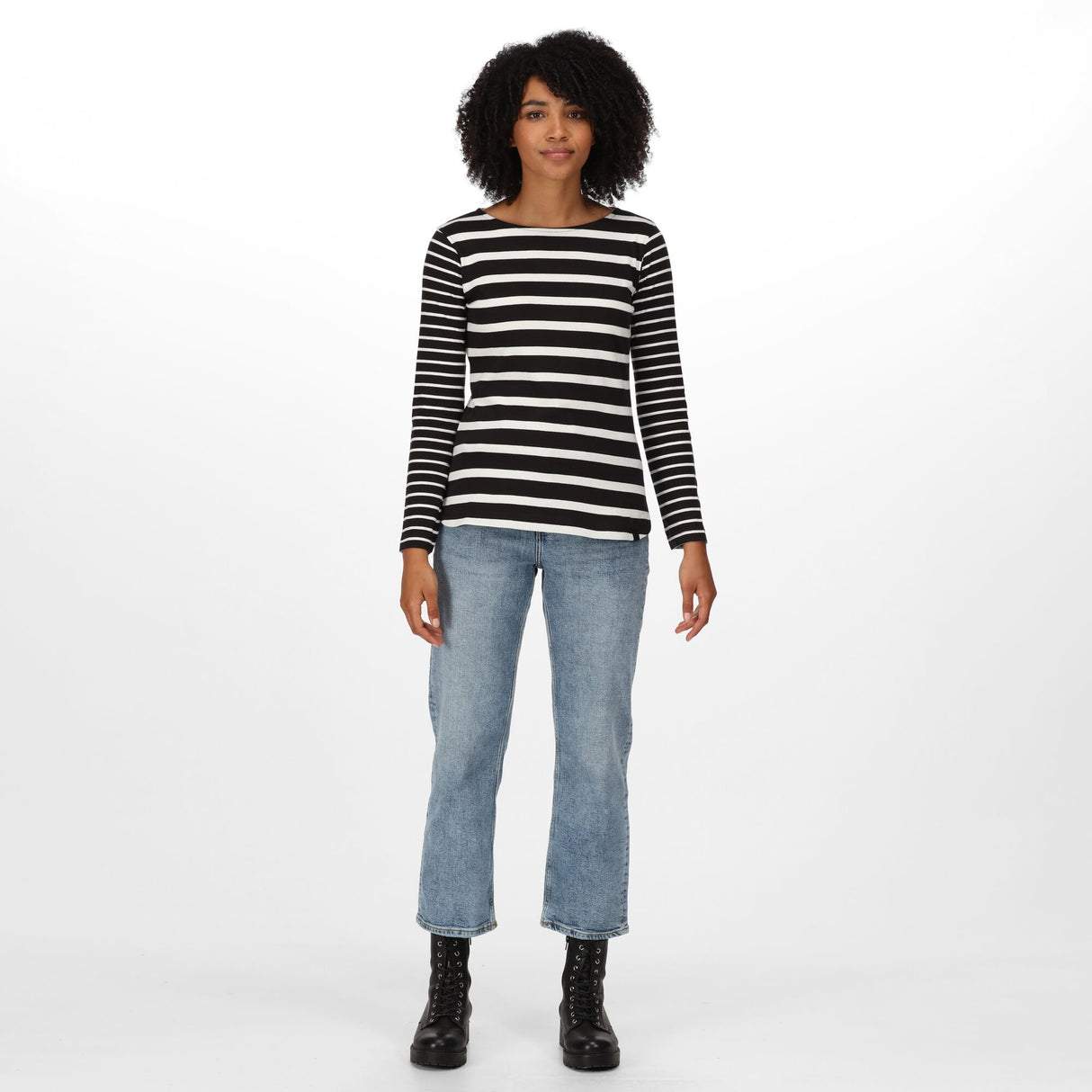 Regatta Womens Farida Striped Long Sleeved T Shirt