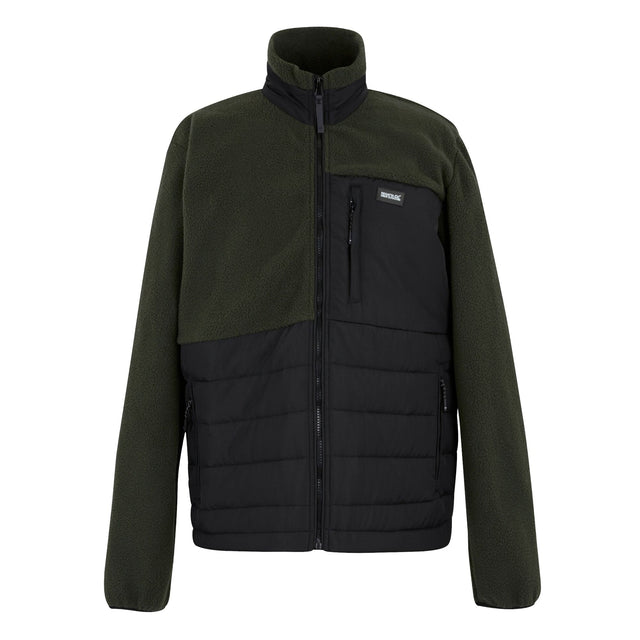 Regatta Mens Frankie Borg Full Zip Hybrid Fleece