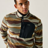 Regatta Mens Frankie Borg Half Zip Fleece Jacket