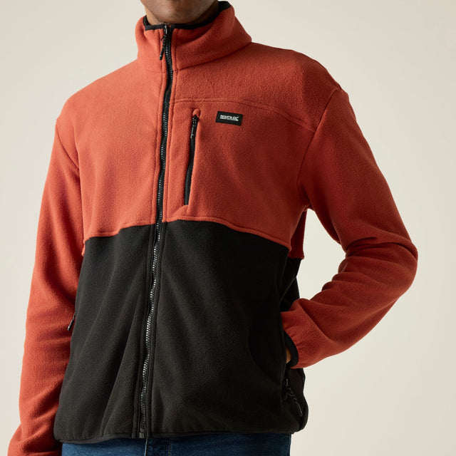 Regatta Mens Frankie Colour Block Full Zip Fleece Jacket