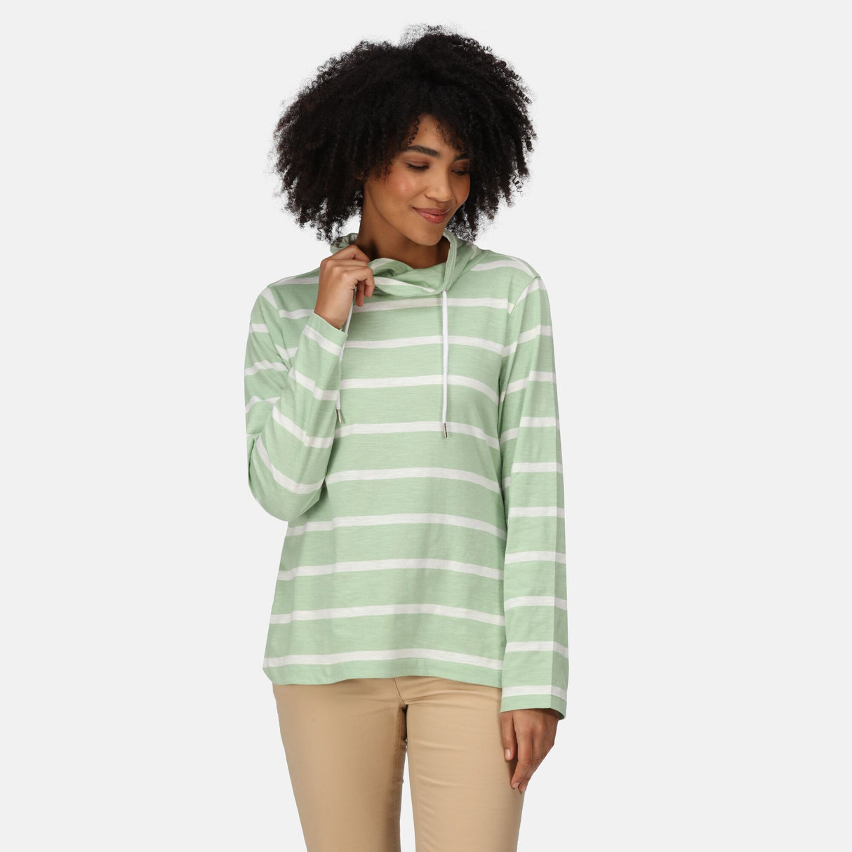 Regatta Womens Helvine Striped Overhead Jumper Sweatshirt