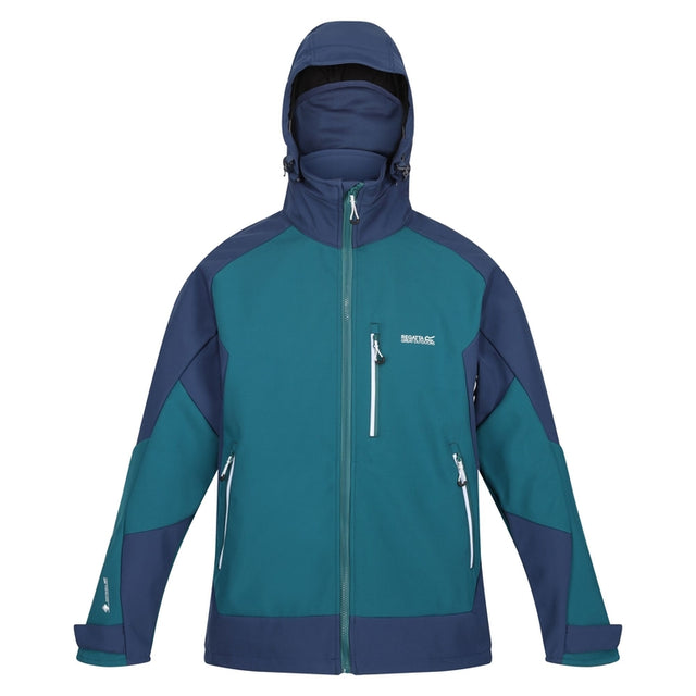 Regatta Mens Hewitts VII Hooded Lined Softshell Jacket