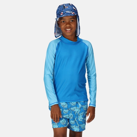 Regatta Kids Boys Hoku Swim Top - Blue