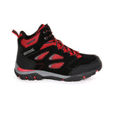 Regatta Kids Boys Holcombe IEP Waterproof Walking Boots - Black/Red