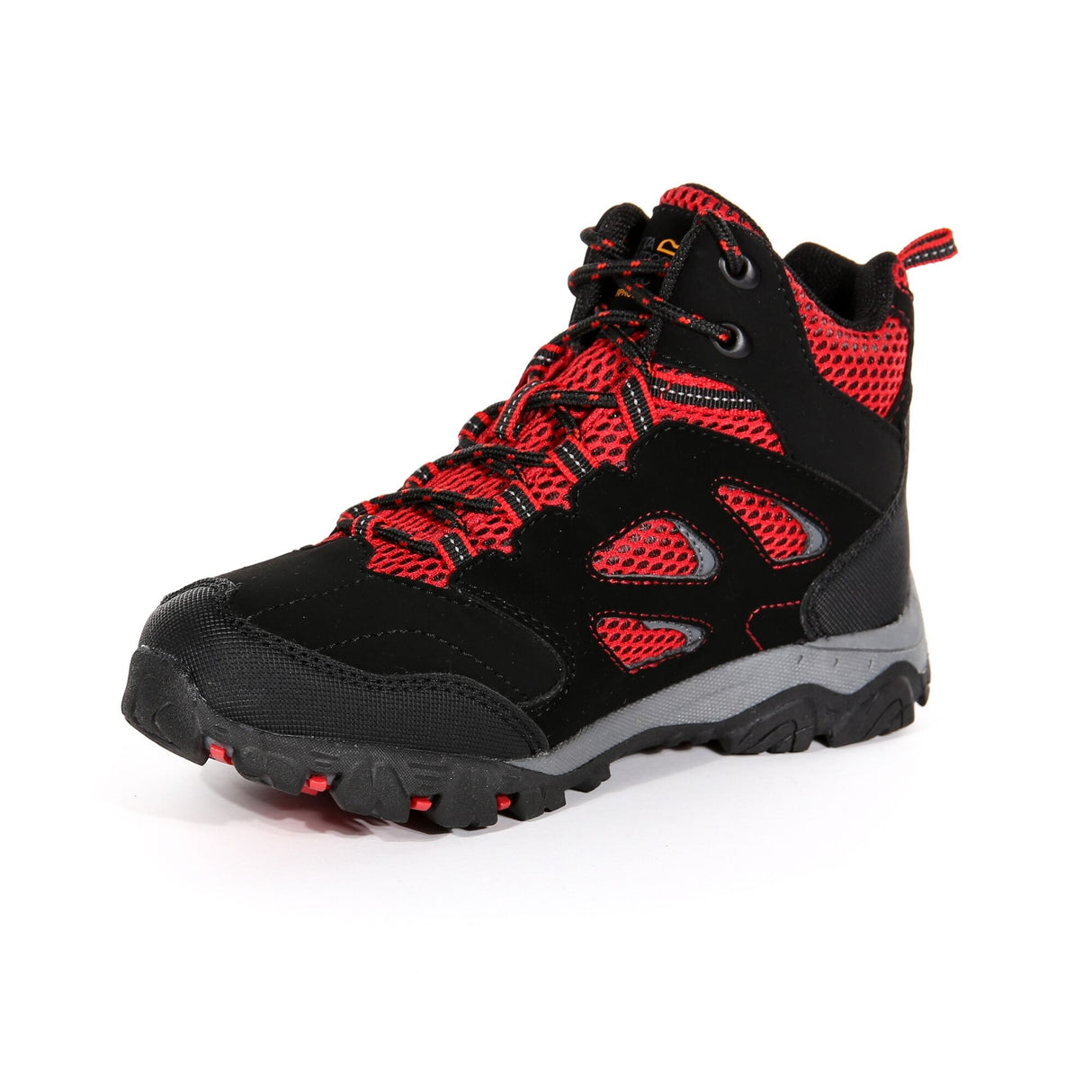 Regatta Kids Boys Holcombe IEP Waterproof Walking Boots - Black/Red