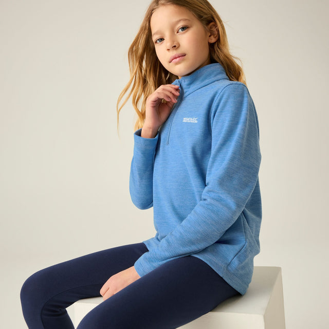 Regatta Kids Hot Shot Marl Half Zip Fleece Jacket