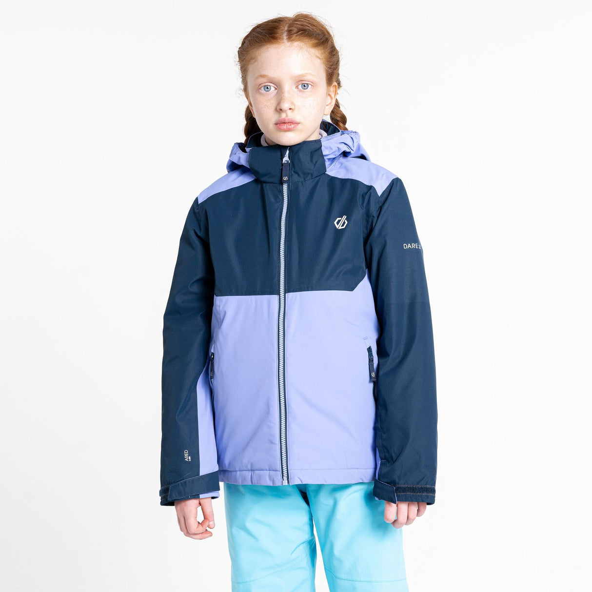 Dare 2b Kids Girls Impose III Waterproof Ski Jacket - Navy/Violet