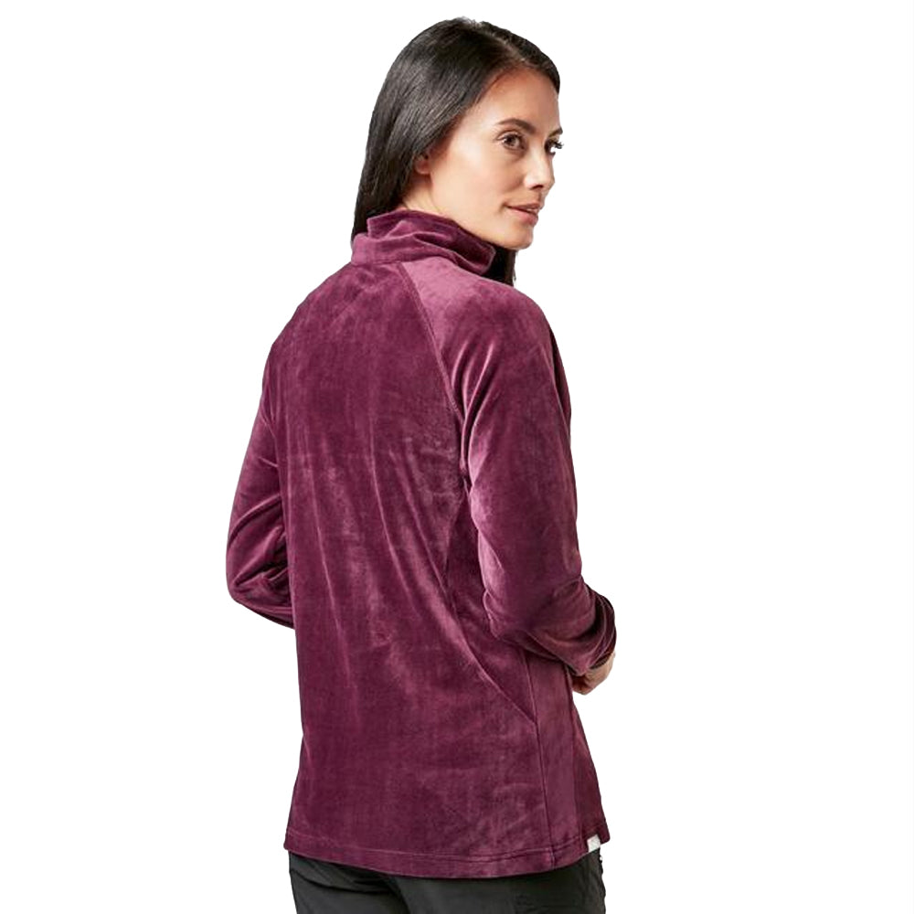 Regatta Womens Lavene Half Zip Soft Velour Fabric Fleece Jacket