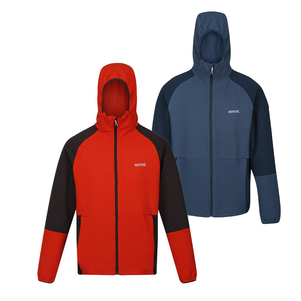 Regatta Mens Molaris Full Zip Stretch Hooded Fleece Jacket