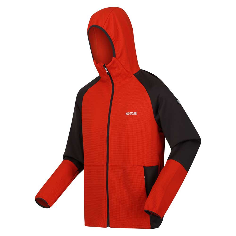 Regatta Mens Molaris Full Zip Stretch Hooded Fleece Jacket