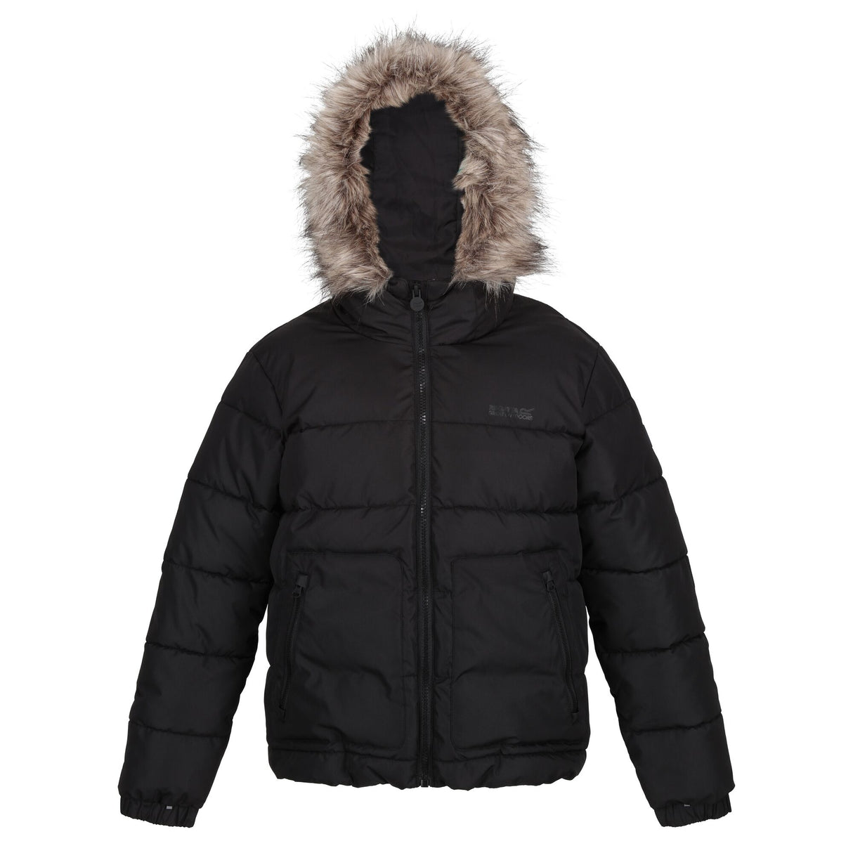 Regatta Kids Parkes Fur Trim Insulated Parka Coat Jacket