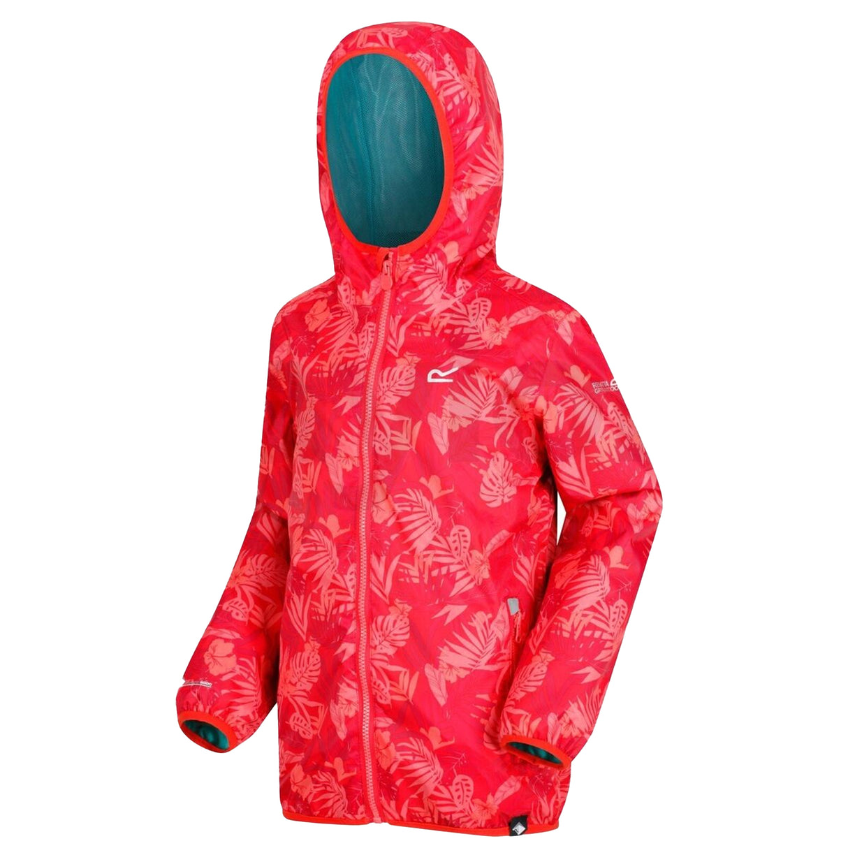 Regatta Kids Girls Printed Lever Waterproof Jacket