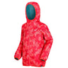 Regatta Kids Girls Printed Lever Waterproof Jacket