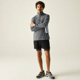 Regatta Mens Thompson Marl Half Zip Fleece Jacket