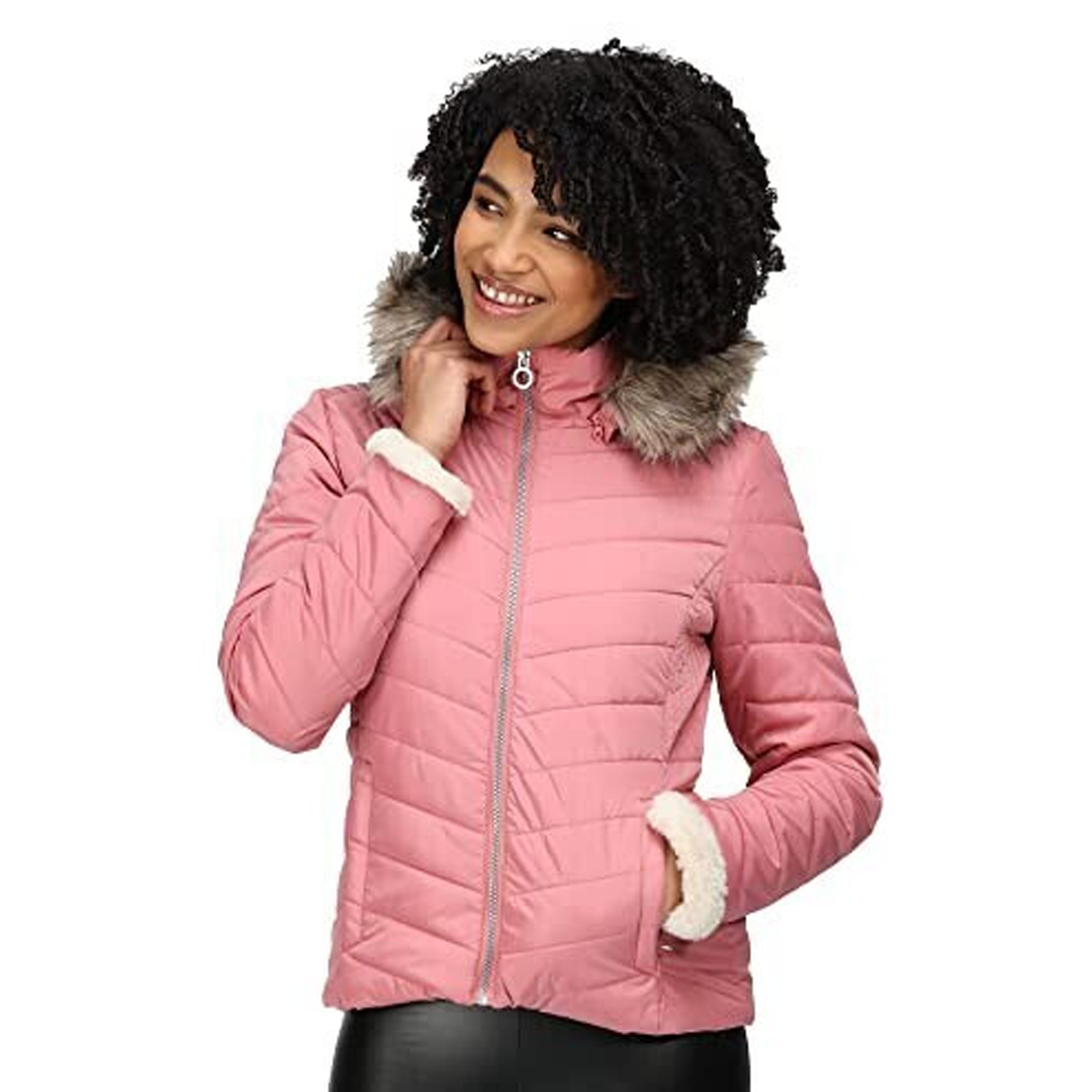 Dusty rose puffer jacket online