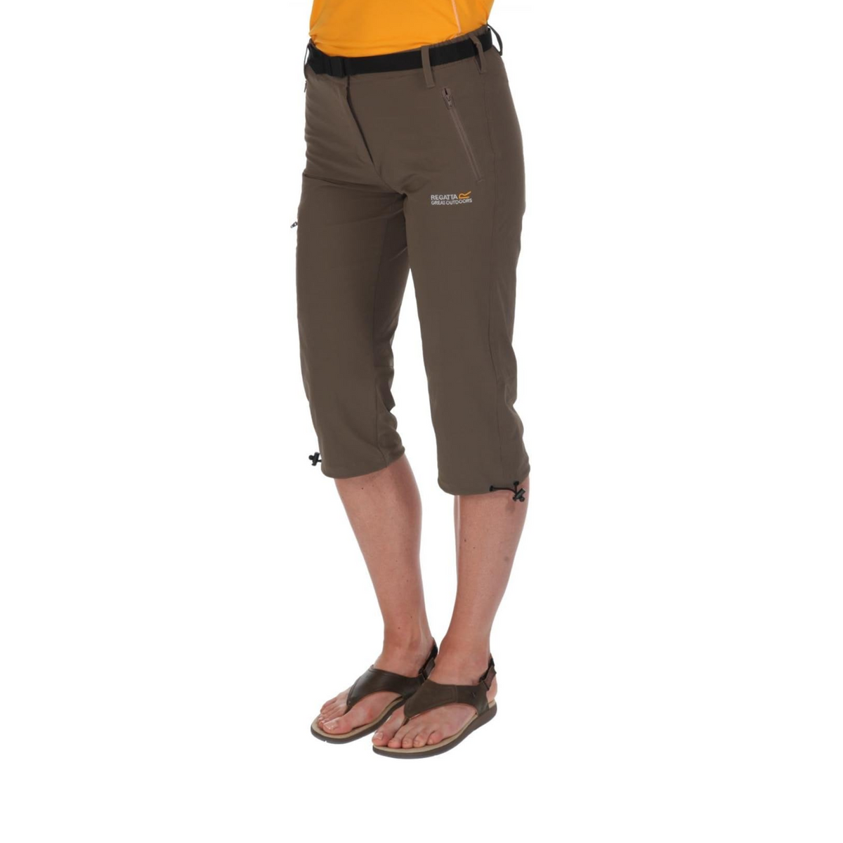 Pantalones Regatta Para Mujer - Convertibles Capri Con Cremallera - Ideales Para Senderismo O Paseo - Tela Sintética
